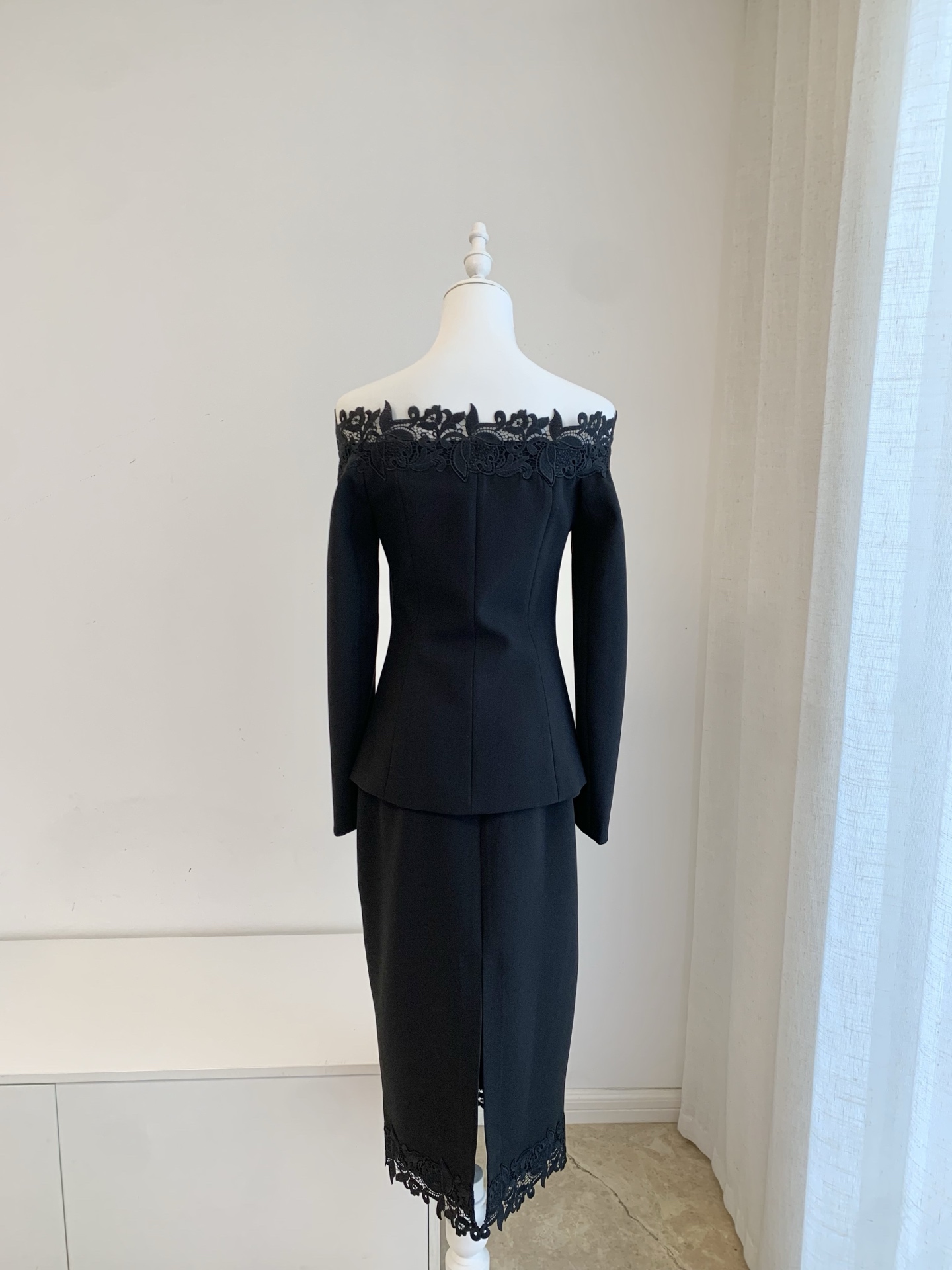 Women Floral Embroidery Black  - Midi Skirt Floral 评论和价格