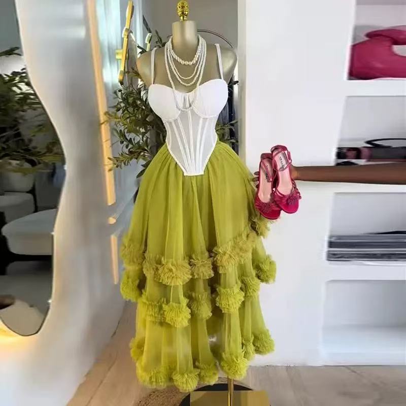 Women's Dress Set Tunic Irregu - Crop Top Crochet 评论和价格