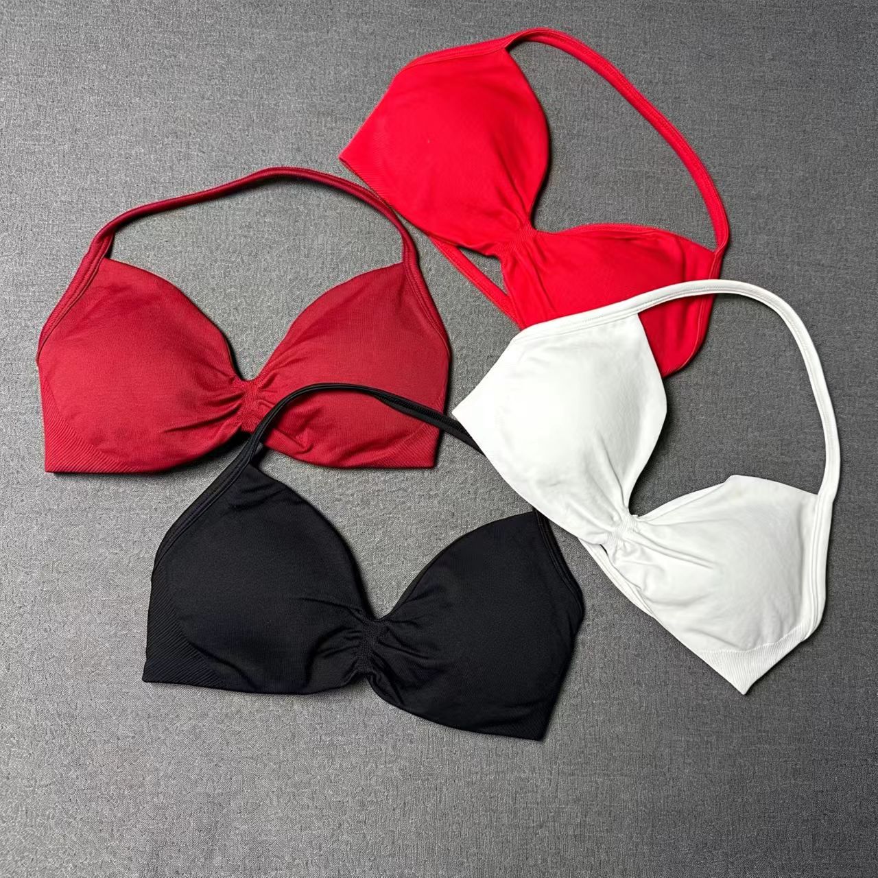 DF Sports Bra Push Up Strappy  - Crop Top Crochet 评论和价格